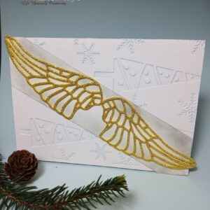 Felicitare de iarnă „Aripi de înger”