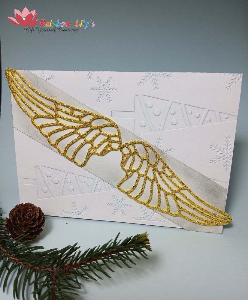 Felicitare de iarnă „Aripi de înger”