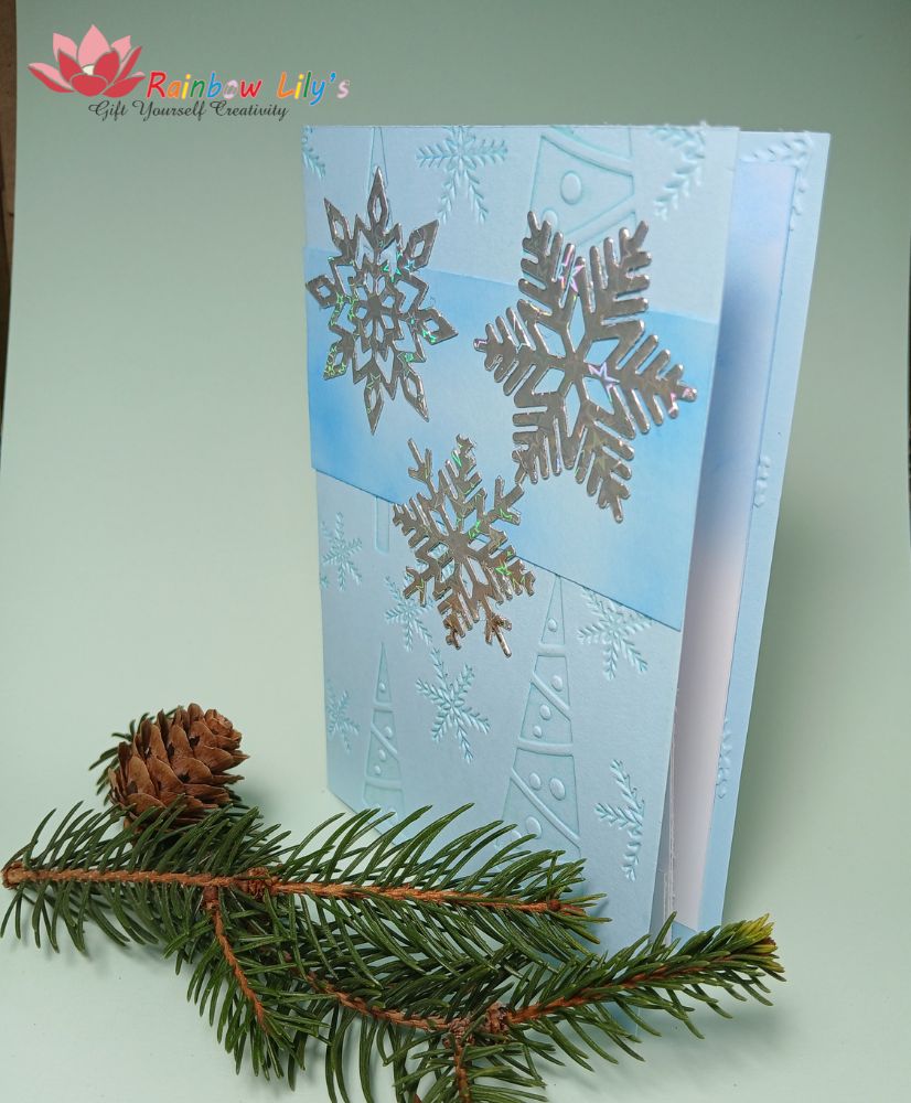 Felicitare de iarnă „Fulgi de nea” - imagine 2