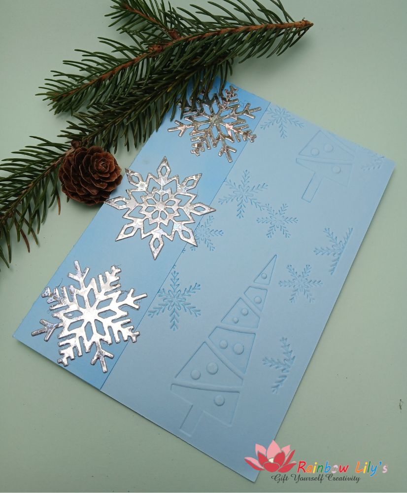 Felicitare de iarnă „Fulgi de nea” - imagine 3