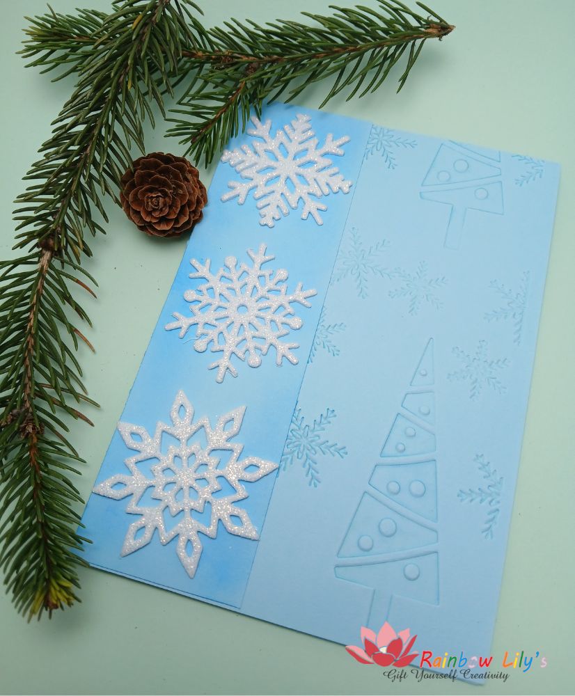 Felicitare de iarnă „Fulgi de nea” - imagine 4