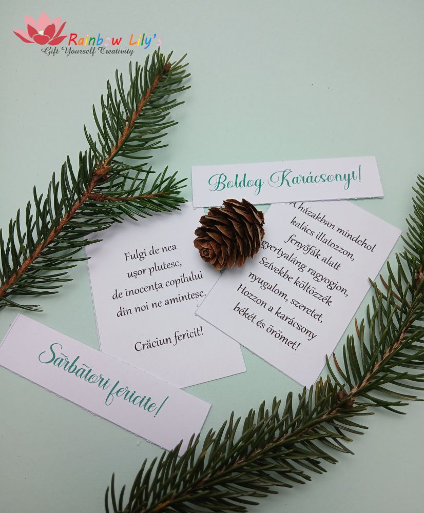 Felicitare de iarnă „Aripi de înger” - imagine 2