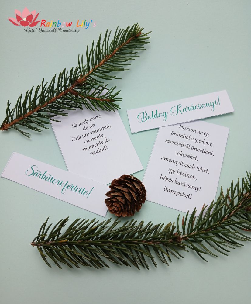 Felicitare de iarnă „Aripi de înger” - imagine 4