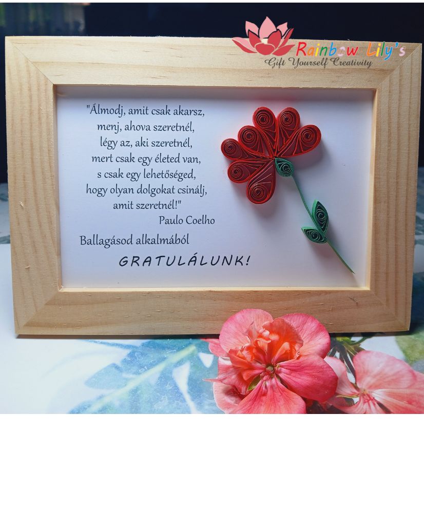 Felicitare 3D quilling 8Martie