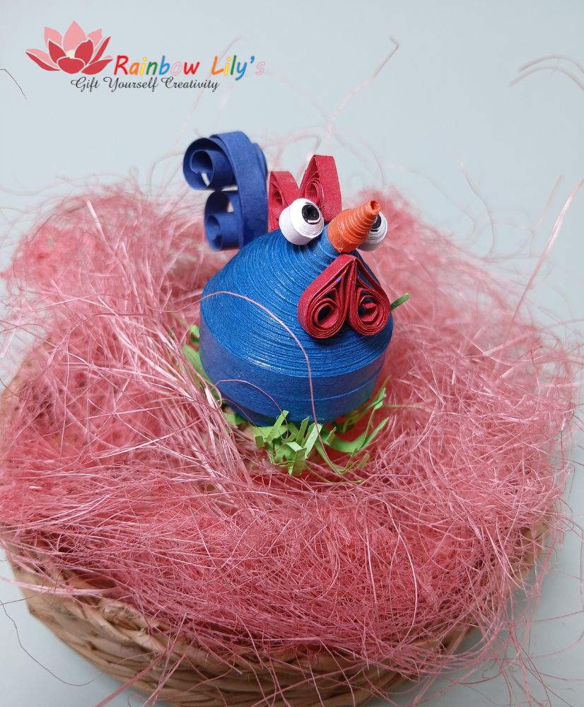 Găinușa 3D quilling - imagine 2