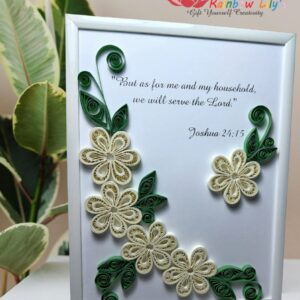 Tablou cu flori 3D quilling