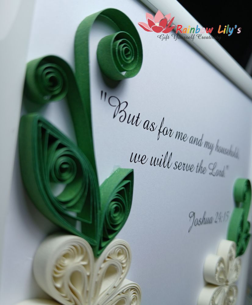 Tablou cu flori 3D quilling - imagine 3