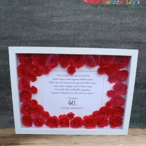 Tablou aniversare 3D flori