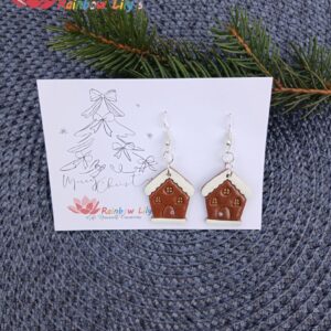 Cercei fimo - căsuță