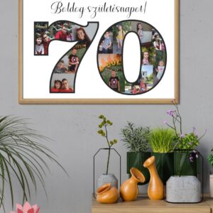 Tablou cu cifra 70